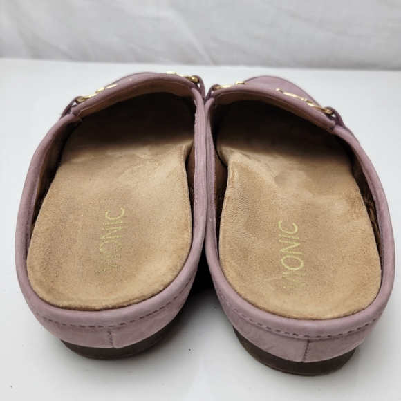 Vionic Adeline Suede Slip-on Leather Mules - Picture 7 of 9